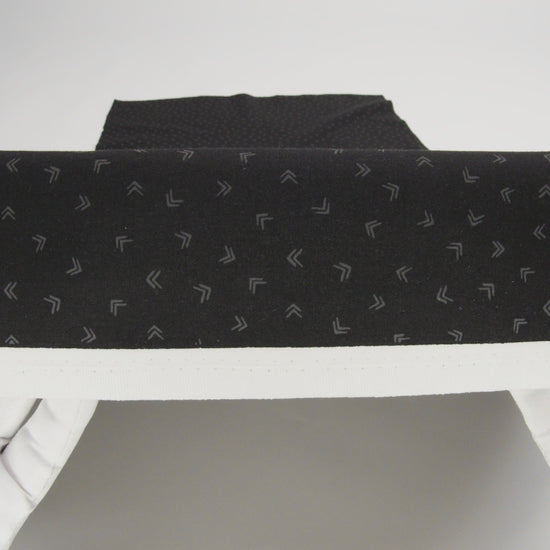 Printed Quilting Cotton by Ghazal Razavi for FIGO Studio - Black and Gray Arrows - Dusk Collection