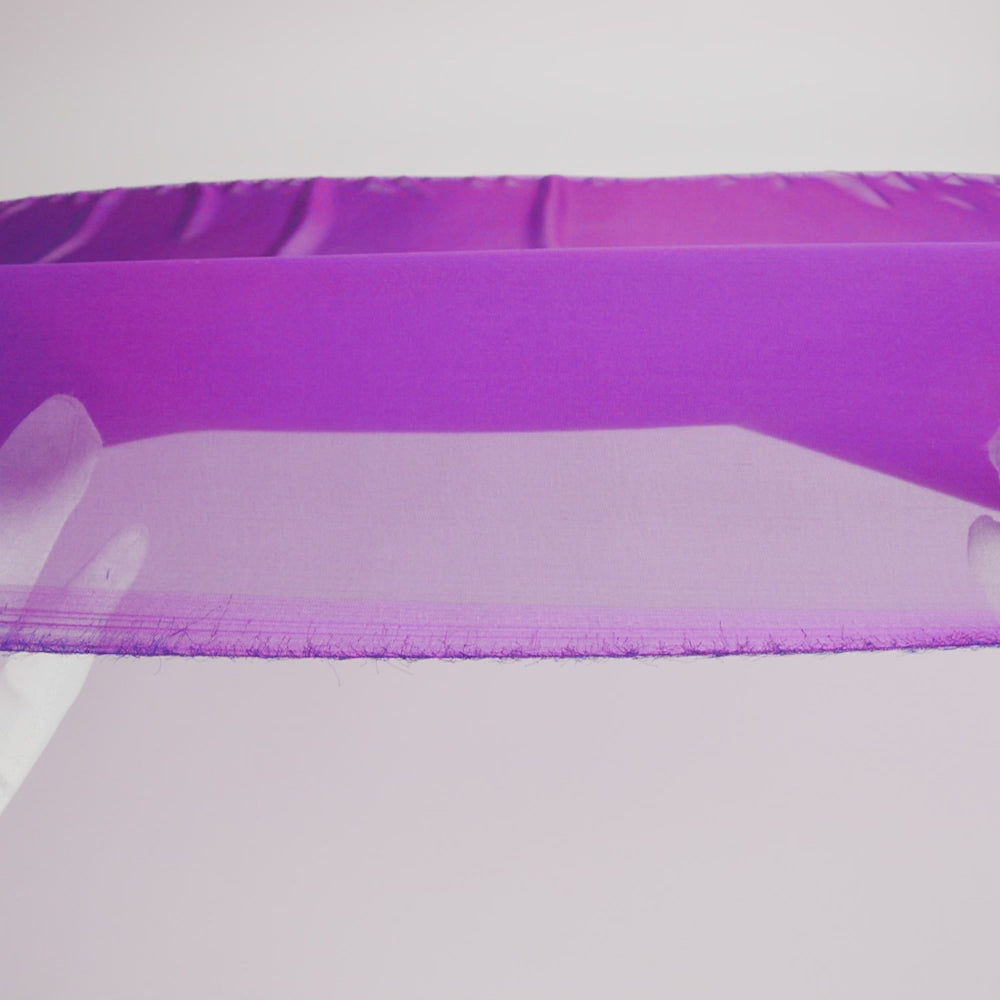 Chiffon-Like Silk Voile - Magenta and Navy Iridescent - Adelaide Collection - Image 6 of 7
