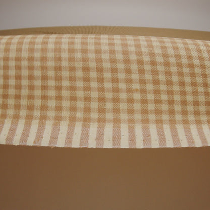 Medium Weight Linen Woven - Yellow Ochre and Banana Gingham Check