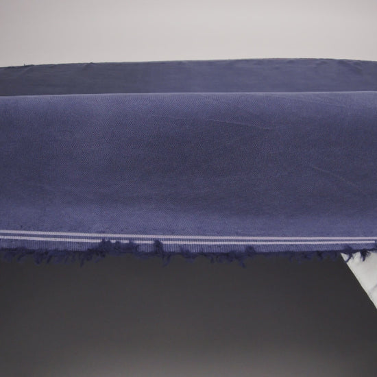 Washed Copper and Rayon Twill - Navy - Darcy Collection