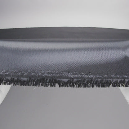 Satin-Faced Twill Organza - Luminous Dark Slate - Anise Collection