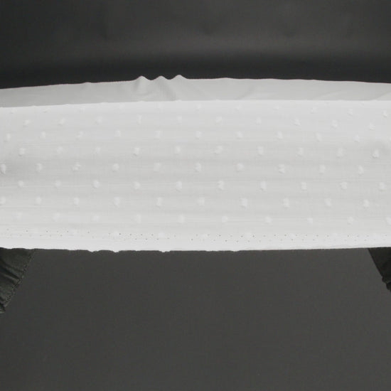 Famous Australian Designer Cloud Dancer Cotton Swiss Dot - Image 5 of 5
