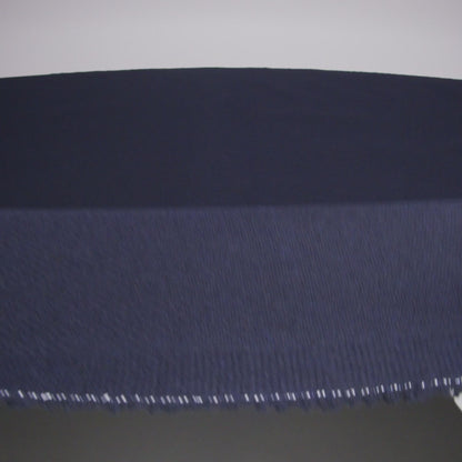 Recycled Brushed Wool Blend Twill Coating - Midnight Blue - Made in Italy - Maeve Collection