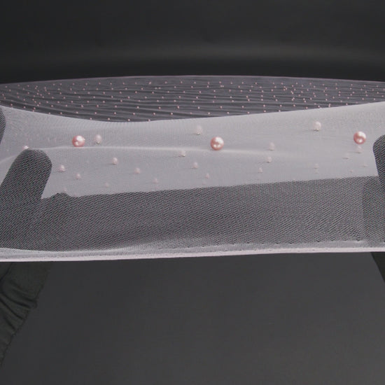 Beaded Tulle - Orchid Pink - Sylvie Collection - Image 5 of 6