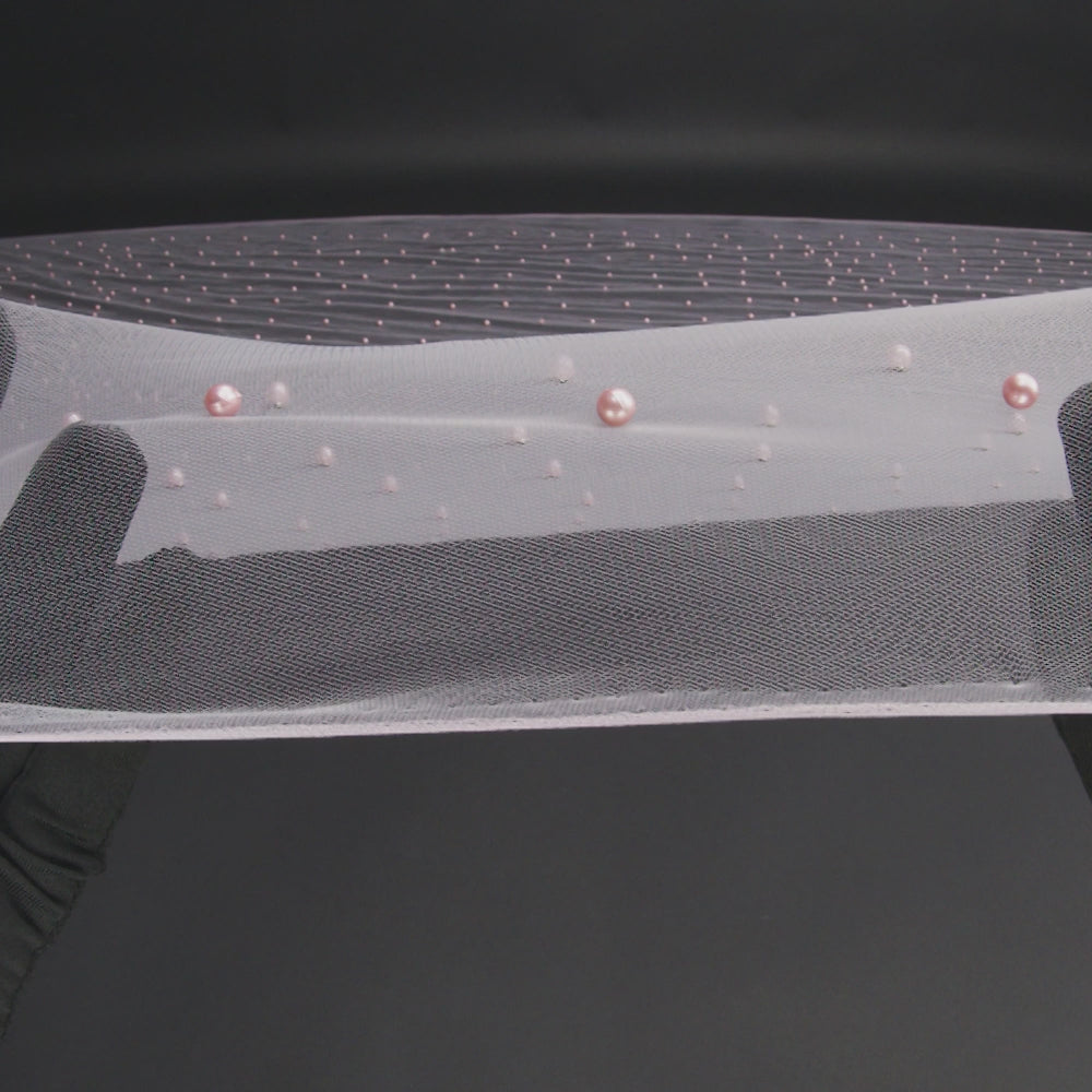 Beaded Tulle - Orchid Pink - Sylvie Collection - Image 5 of 6