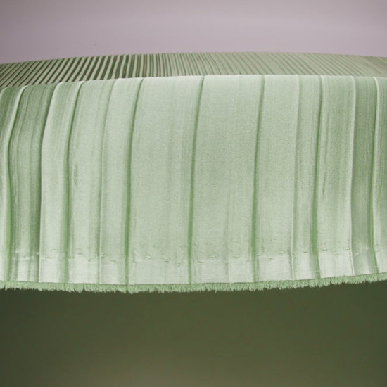 Accordion Pleated Chiffon - Pea Green - Etereo Collection