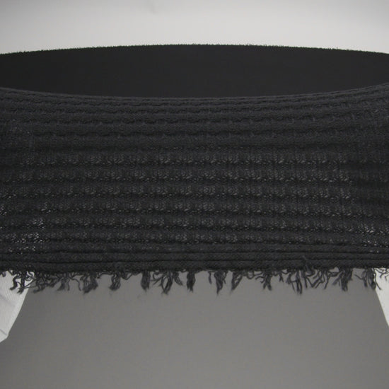 Waffle Sweater Knit - Black - Percy Collection