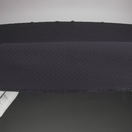 Bullseye Organic Cotton Pique - Black - Maiori Collection