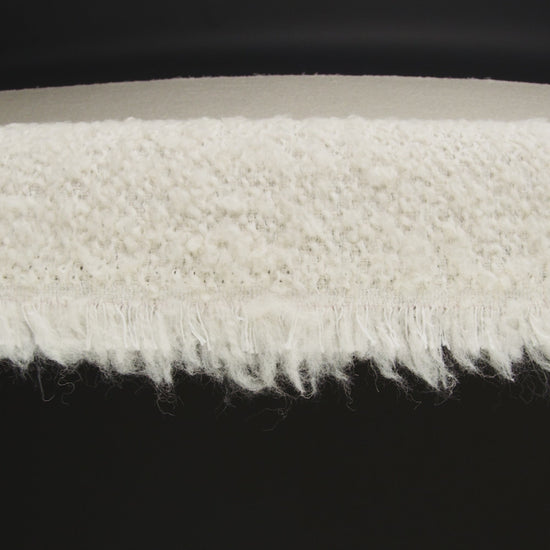 Wool Blend Boucle Tweed - Ivory
