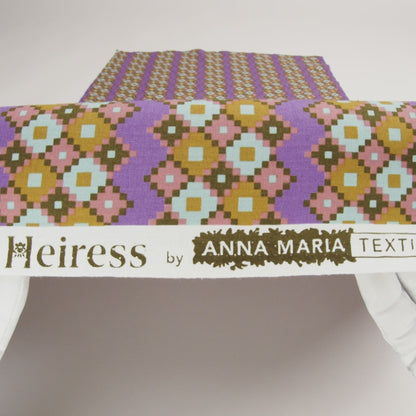Printed Quilting Cotton by Anna Maria Textiles for Northcott - Sunset Interwoven Geometric Stripes - Heiress Collection