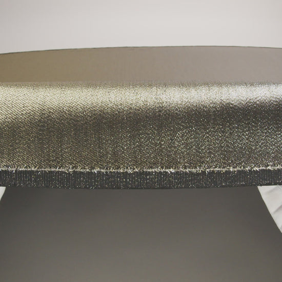 Polyester Lame - Metallic Pale Gold on Black - Ellery Collection - Image 5 of 5