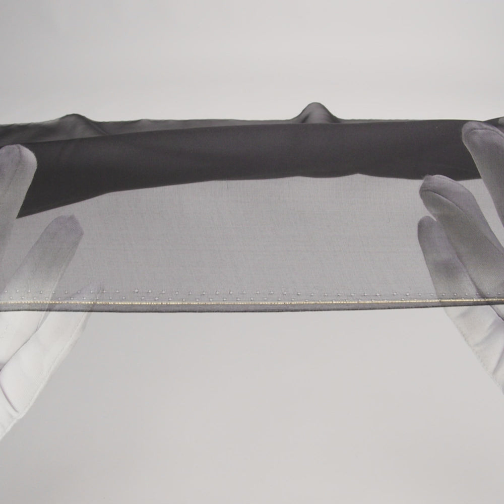 Silk Organza 44" - Black - Premium Collection