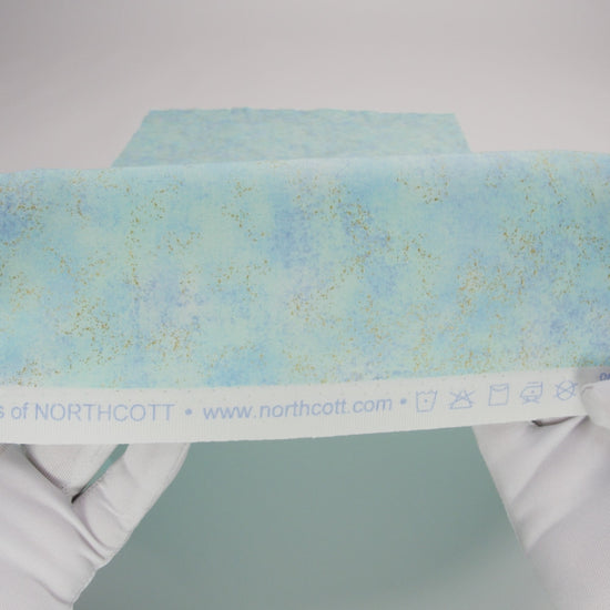 Metallic Printed Quilting Cotton by Northcott - Deep Sea Speckle - Shimmer Collection