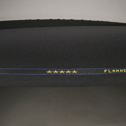 Brushed Virgin Wool Twill Made in Italy - Black
