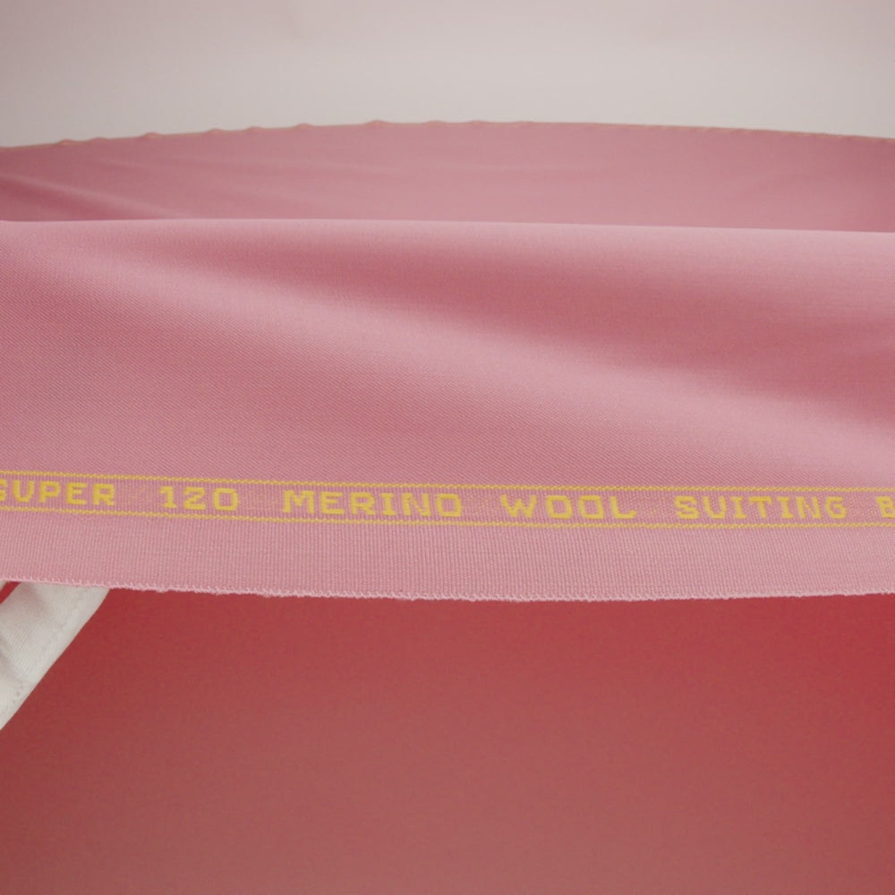 Super 120 Merino Wool Suiting - Prism Pink - Finn Collection - Image 6 of 7