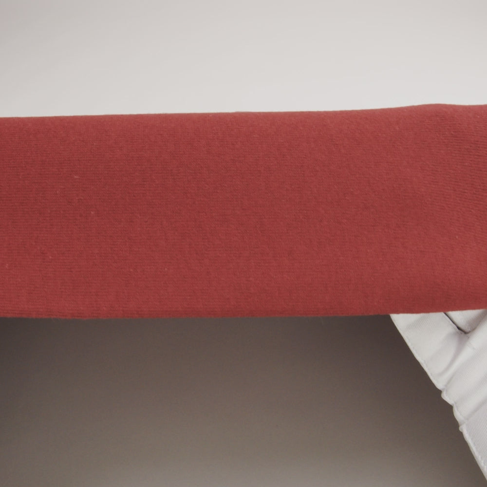 Cotton Tubular 1x1 Rib Knit - Red Ochre