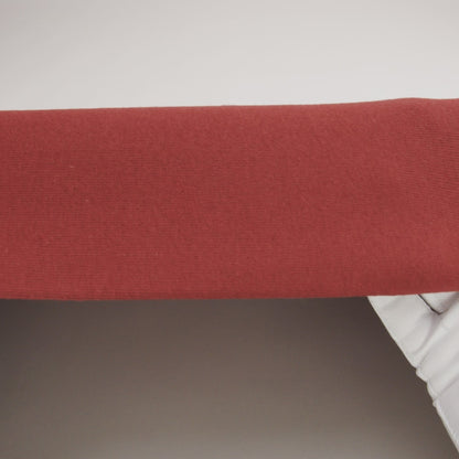 Cotton Tubular 1x1 Rib Knit - Red Ochre