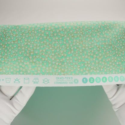 Metallic Printed Quilting Cotton by Northcott - Lagoon Tiny Dots - Shimmer Collection