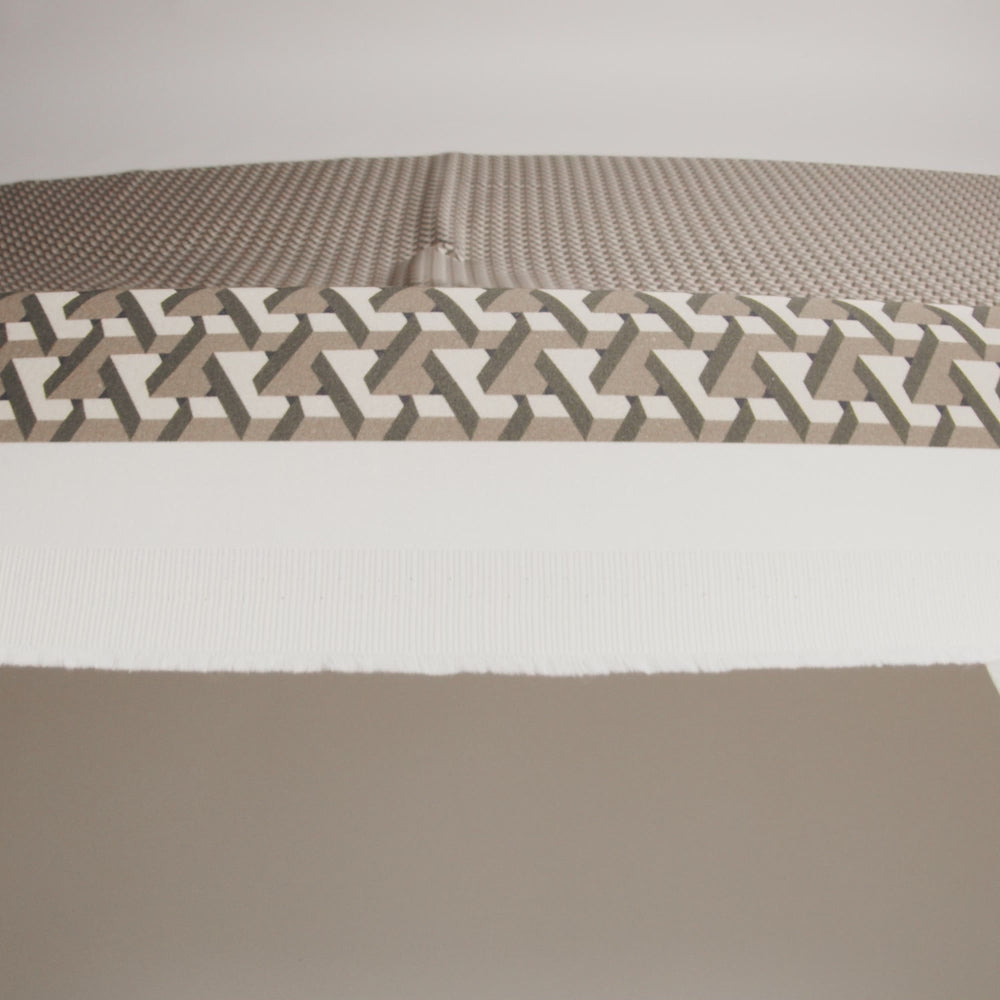 Stretch Cotton Sateen - Olive Geometric - Maloca Print - Mood Exclusive Rio Collection