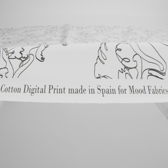 Mood Exclusive White Kitty Kraze Cotton Poplin