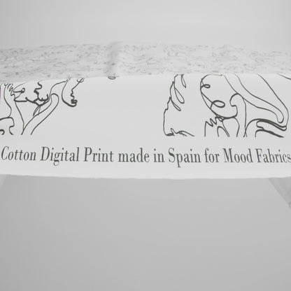 Mood Exclusive White Kitty Kraze Cotton Poplin