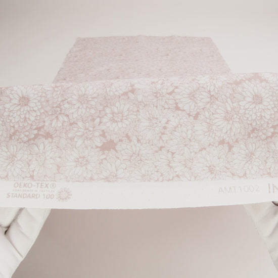 Printed Quilting Cotton by Anna Maria Textiles for Northcott - Beige Mums Floral - Indelible Soft Collection