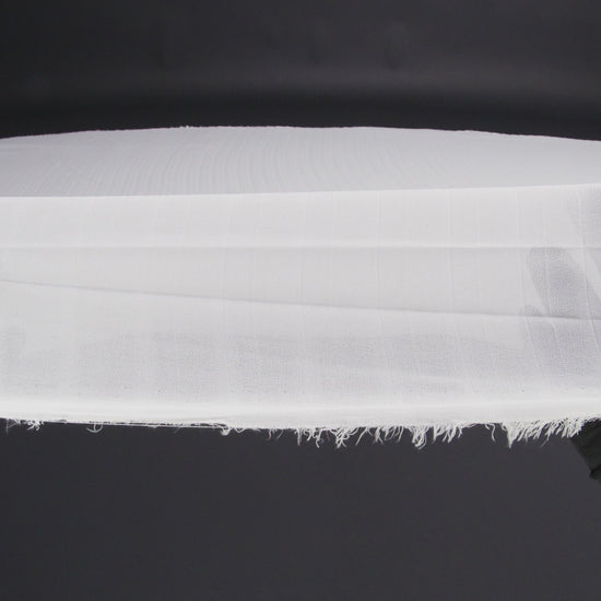 Accordion Pleated Chiffon - White - Etereo Collection - Image 5 of 5
