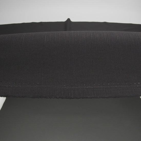 Medium Weight Linen and Cotton Woven - Black