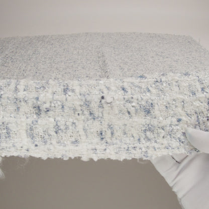 Newcastle Blue and Frost Mint Viscose and Acrylic Chenille Tweed