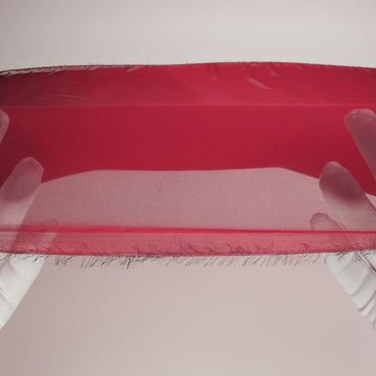 Chiffon-Like Silk Voile - Red and Black Iridescent - Adelaide Collection