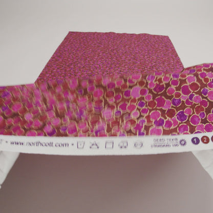 Metallic Printed Quilting Cotton by Northcott - Bubble Gum Polka Dot Confetti - Shimmer Collection