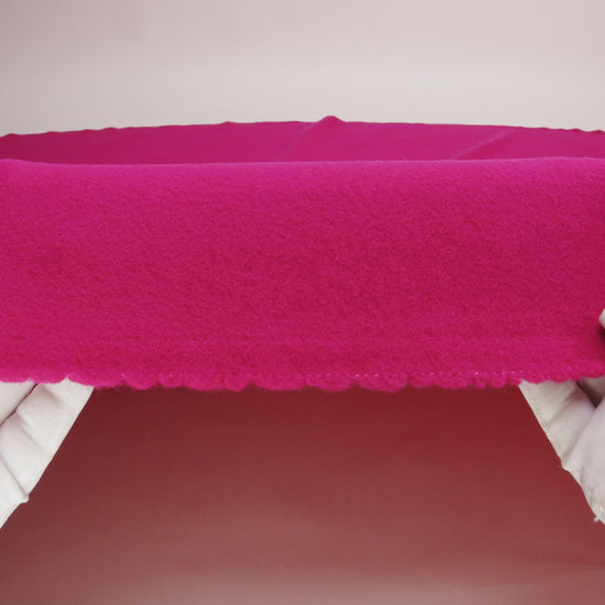 Wool/Cashmere Coating - Fuchsia, Made in Italy - Alberini Collection