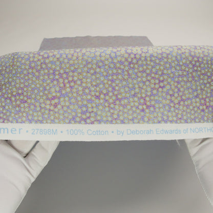 Metallic Printed Quilting Cotton by Northcott - Pansy Tiny Dots - Shimmer Collection