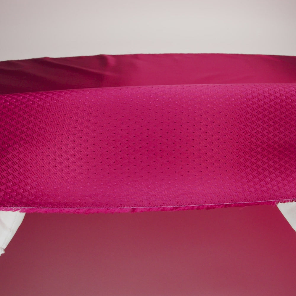 Magenta Mini Triangles Jacquard Lining