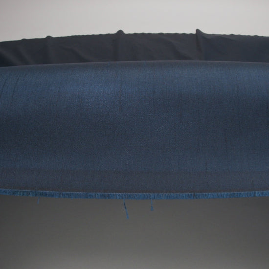 Polyester Shantung - Navy - Eirian Collection