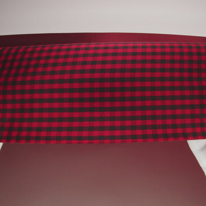Mini Gingham Acetate Twill Lining - Red and Black