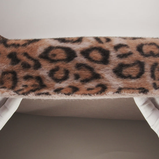 Short Pile Recycled Polyester Faux Fur Print by Max Alexander - Beige, Chocolate Brown and Warm Gray Leopard Spots - Image 6 of 6