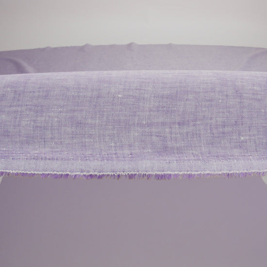 Lightweight Linen Chambray - Heathered Purple Haze - Minerva Collection - Image 5 of 6