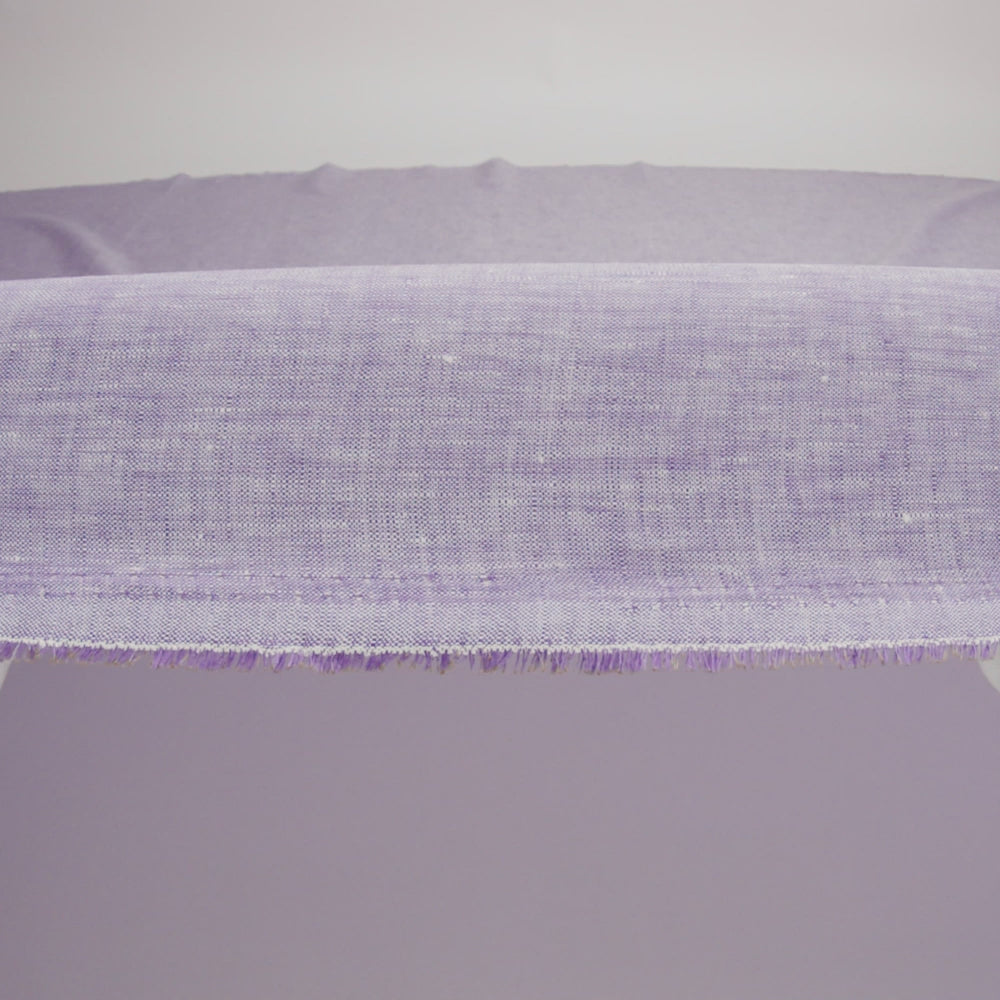 Lightweight Linen Chambray - Heathered Purple Haze - Minerva Collection - Image 5 of 6