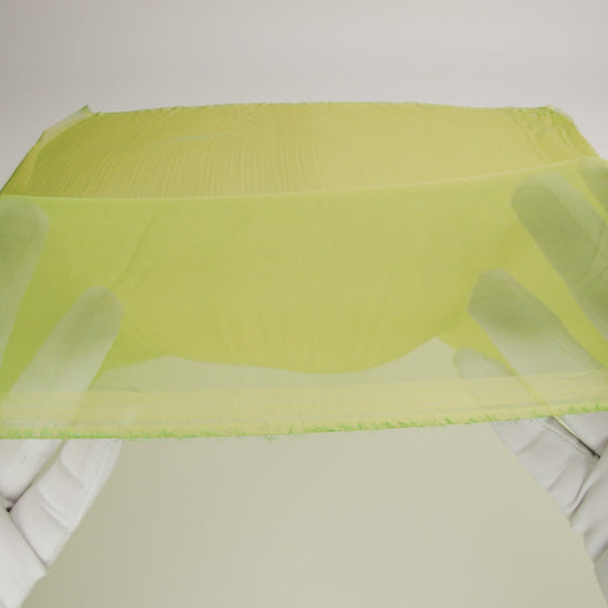 Chiffon-Like Silk Voile - Gold and Kelly Green Iridescent - Adelaide Collection