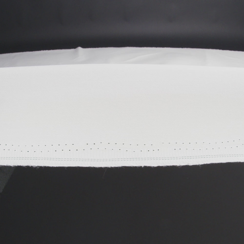 Cotton Herringbone Twill Coutil - White - Farrah Collection
