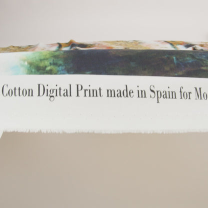 Cotton Voile - Chartreuse and Beige Painterly Abstract - Ethereal Apparition Print - Mood Exclusive Tumunyana Collection
