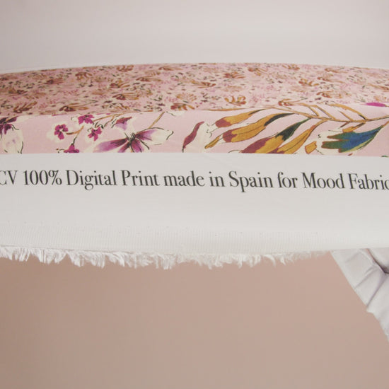 Rayon Challis - Pink Floral - Primavera Print - Mood Exclusive Viso Collection - Image 5 of 5