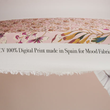 Rayon Challis - Pink Floral - Primavera Print - Mood Exclusive Viso Collection