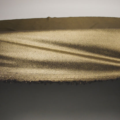 Ultra-Smooth Polyester Georgette with Foiling - Black and Gold - Valeria Collection