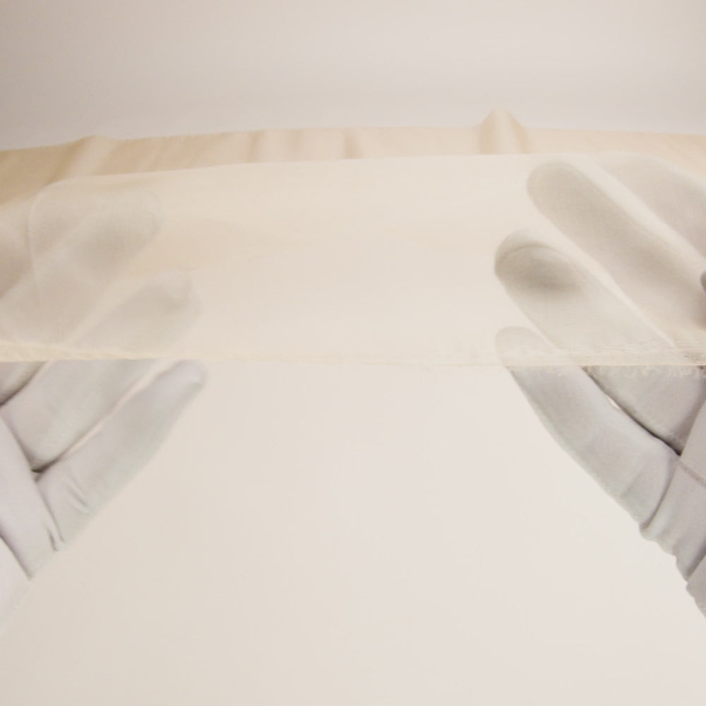 Famous Australian Designer Buff Silk Organza - Image 5 of 5