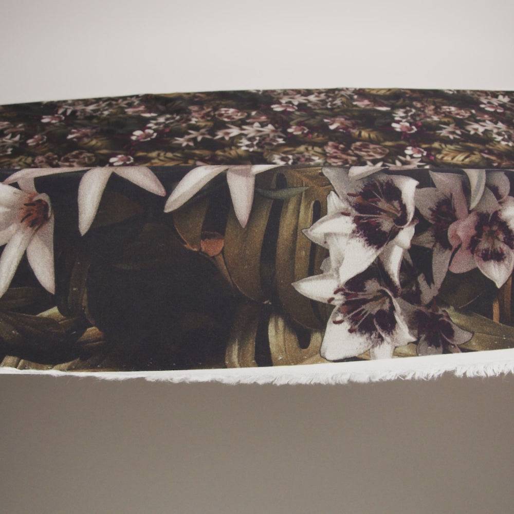 Organic Viscose Batiste - Shadow Lilies - Loreto Collection