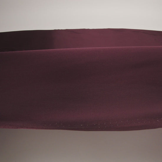 Famous Australian Designer Mahogany Satin-Faced Silk Chiffon