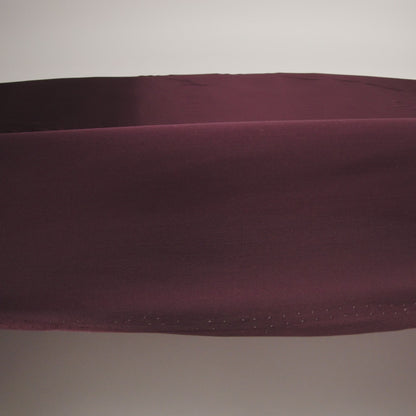 Famous Australian Designer Mahogany Satin-Faced Silk Chiffon
