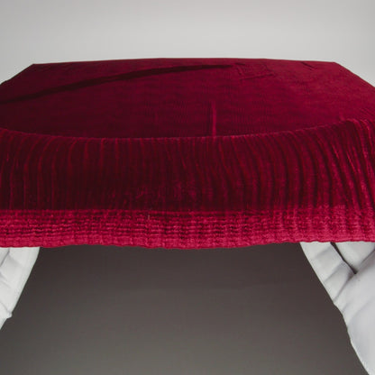 Wavy Crinkled Velour - Ski Patrol Red - Yvonne Collection